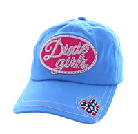 VM459 Dixie Girl Velcro Cap (Solid Sky Blue)