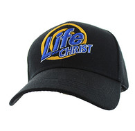 VM006 Life With Christ Velcro Cap (Solid Black)