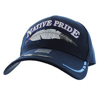 VM038 Native Pride Feather Velcro Cap (Solid Navy)