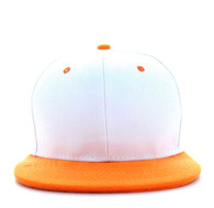 SP018 Two Tone Snapback Cap (White & Orange)