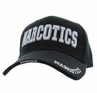 VM036 NARCOTICS Velcro Cap (Solid Black)