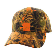VP019 Blank Baseball Velcro Cap (Solid Orange Hunting Camo)