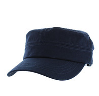 VP085 Washed Cotton Castro Caps (Navy)