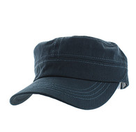 VP085 Washed Cotton Castro Caps (Dark Grey)