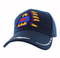 VM264 Native Pride Bear Claw Velcro Cap (Solid Navy)