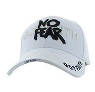 VM024 God With No Fear Velcro Cap (Solid White)
