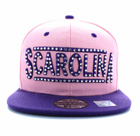 SM331 South Carolina State Snapback (Light Pink & Purple)