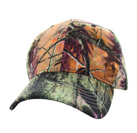 Blank Baseball Velcro Cap (Solid Hunting Camo) - VP022