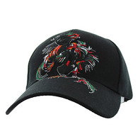 VM240 Cock Fight Ball Velcro Cap (Solid Black)