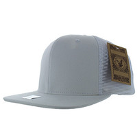 SP029 Plain Cotton Mesh Trucker Cap (Solid White)
