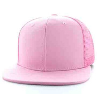 SP029 Plain Cotton Mesh Trucker Cap (Solid Light Pink)