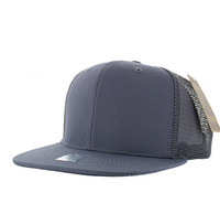 SP029 Plain Cotton Mesh Trucker Cap (Solid Light Grey)