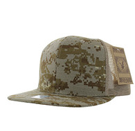 SP029 Plain Cotton Mesh Trucker Cap (Digital Camo)