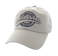 BM701 Alabama State Washed Cotton Polo Cap (Solid Beige)