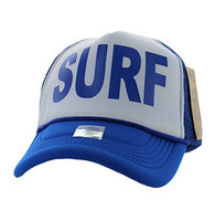 SM740 Surf Trucker Mesh Cap (White & Royal)