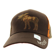 VM032 Moose Velcro Cap (Brown & Orange Camo)
