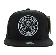 SM658 Homeland Security Snapback Cap (Solid Black)