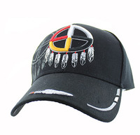 VM037 NATIVE MEDICINE WHEEL - BLACK