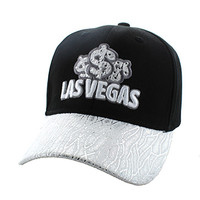 VM736 Dollar in Las Vegas Velcro Cap (Black & Silver)