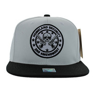 SM658 Homeland Security Snapback Cap (Black & White)
