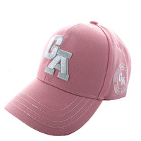VM743 Georgia State Velcro Cap (Solid L.Pink )
