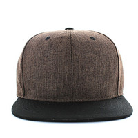 SP5419 Blank Cotton Snapback (Brown & Black)