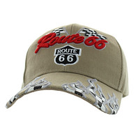 VM256 ROUTE 66 RACING FLAGS - KHAKI