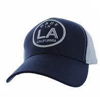 VM798 Los Angeles Cotton Velcro Cap (Navy & Grey)