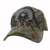 VM699 NATIVE CHIEFF SKULL - HUNTING CAMO