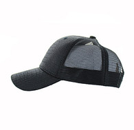 VP753 Blank Plain Mesh Trucker Baseball Cap Hat (NAVY & NAVY)