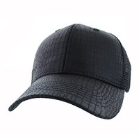 VP753 Blank Plain Mesh Trucker Baseball Cap Hat (NAVY & NAVY)