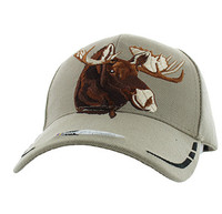 VM589 NATIVE MOOSE HEAD - KHAKI