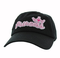 BM619 Princess Cotton Buckle Cap (Solid Black)