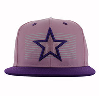 SM347 Big Star Snapback (Pink & Purple)