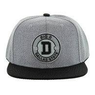 SM804 Dallas City Snapback (Grey & Black)