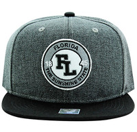 SM804 Florida State Snapback (Charcoal & Black)