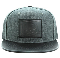 SM839 Los Angeles City Snapback (Charcoal & Black)