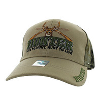 VM013 HUNTER LIVE TO HUNT - KHAKI/HUNTING CAMO