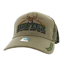 VM013 HUNTER LIVE TO HUNT - KHAKI/HUNTING CAMO