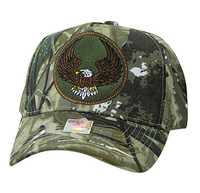 VM547 Eagle Cotton Velcro Cap (Solid Hunting Camo)
