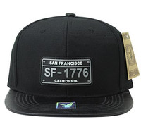 SM860 San Francisco City Snapback (Black & Black)