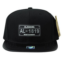 SM860 Alabama State Snapback (Black & Black)