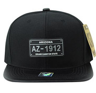 SM860 Arizona State Snapback (Black & Black)