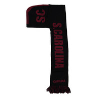 WS010 South Carolina Hoodie Scarf (Black & Burgundy)