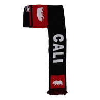 WS030 Cali Bear Hoodie Scarf (Black & Red)