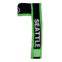 WS040 Seattle Hoodie Scarf (Navy & Lime)