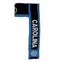 WS040 Carolina Hoodie Scarf (Black & Aqua)