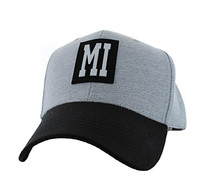 VM525 Miami City Baseball Hat Cap (Light Grey & Black)