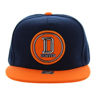 SM984 Denver City Snapback (Navy & Orange)