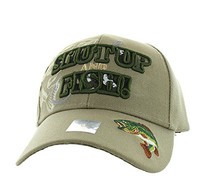 VM199 SHUT UP AND FISH -  KHAKI